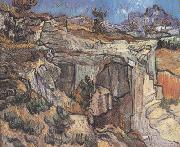 Vincent Van Gogh, Entrance to a Quarry near Saint-Remy (nn04)
